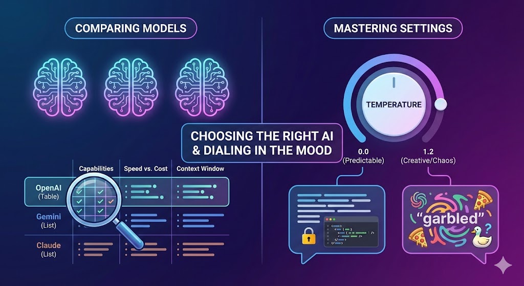 How to Compare LLM Models (and Why Temperature Can Make AI Talk Like a Philosopher on Energy Drinks)